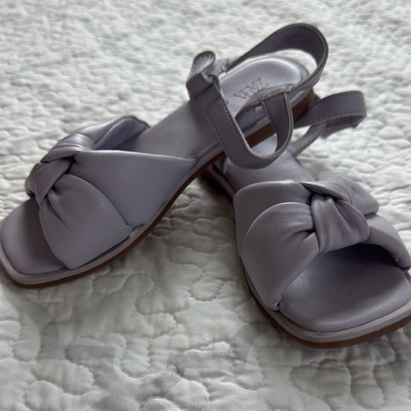 Zara Lilac Knotted Sandals - Picture 1 of 5